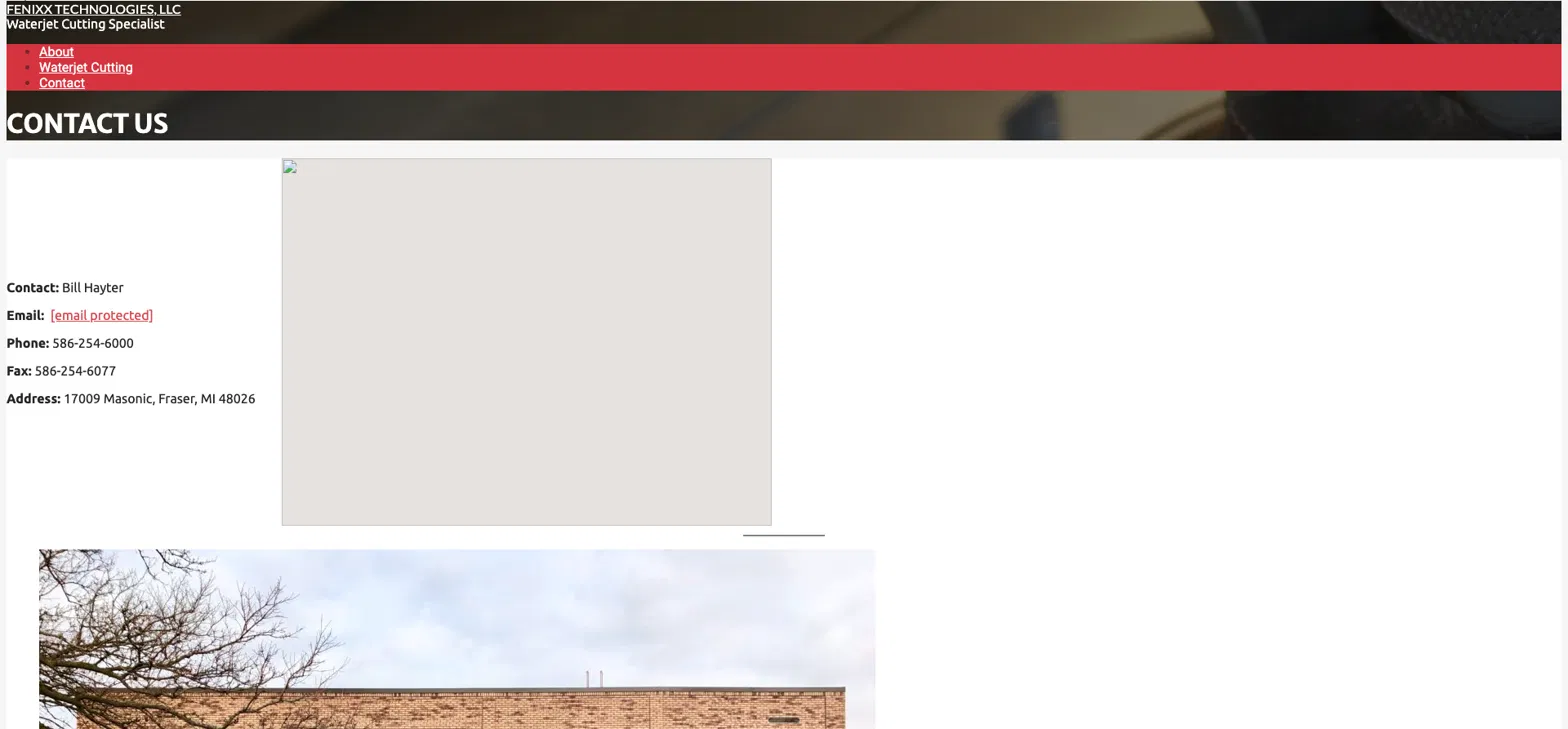 Fenixx Technologies old website