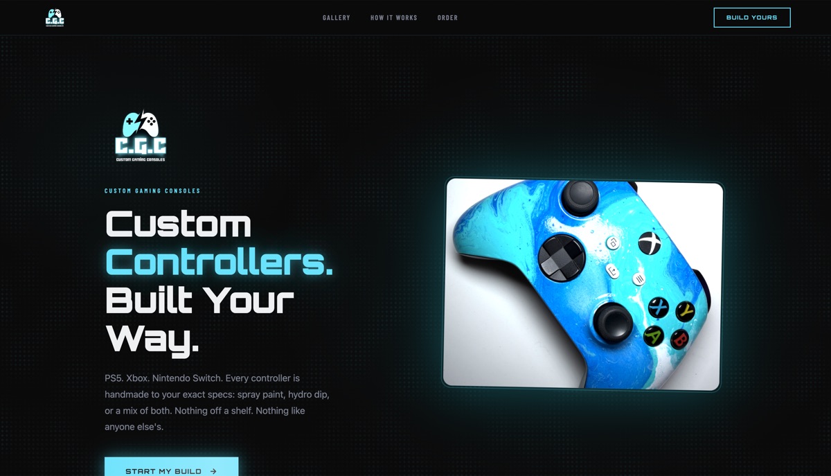 Custom Gaming Consoles website